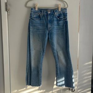 Mother Denim The Insider Crop Step Fray